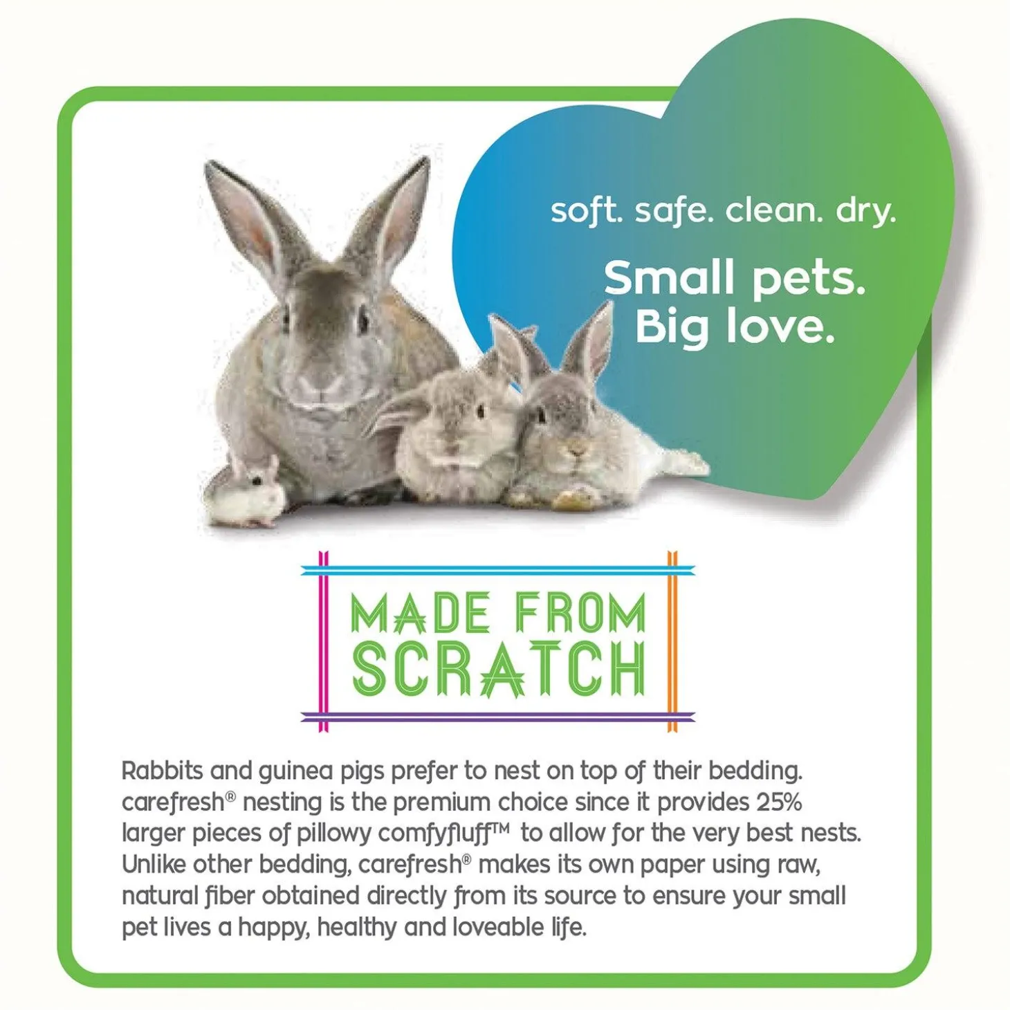 White Small Pet Bedding