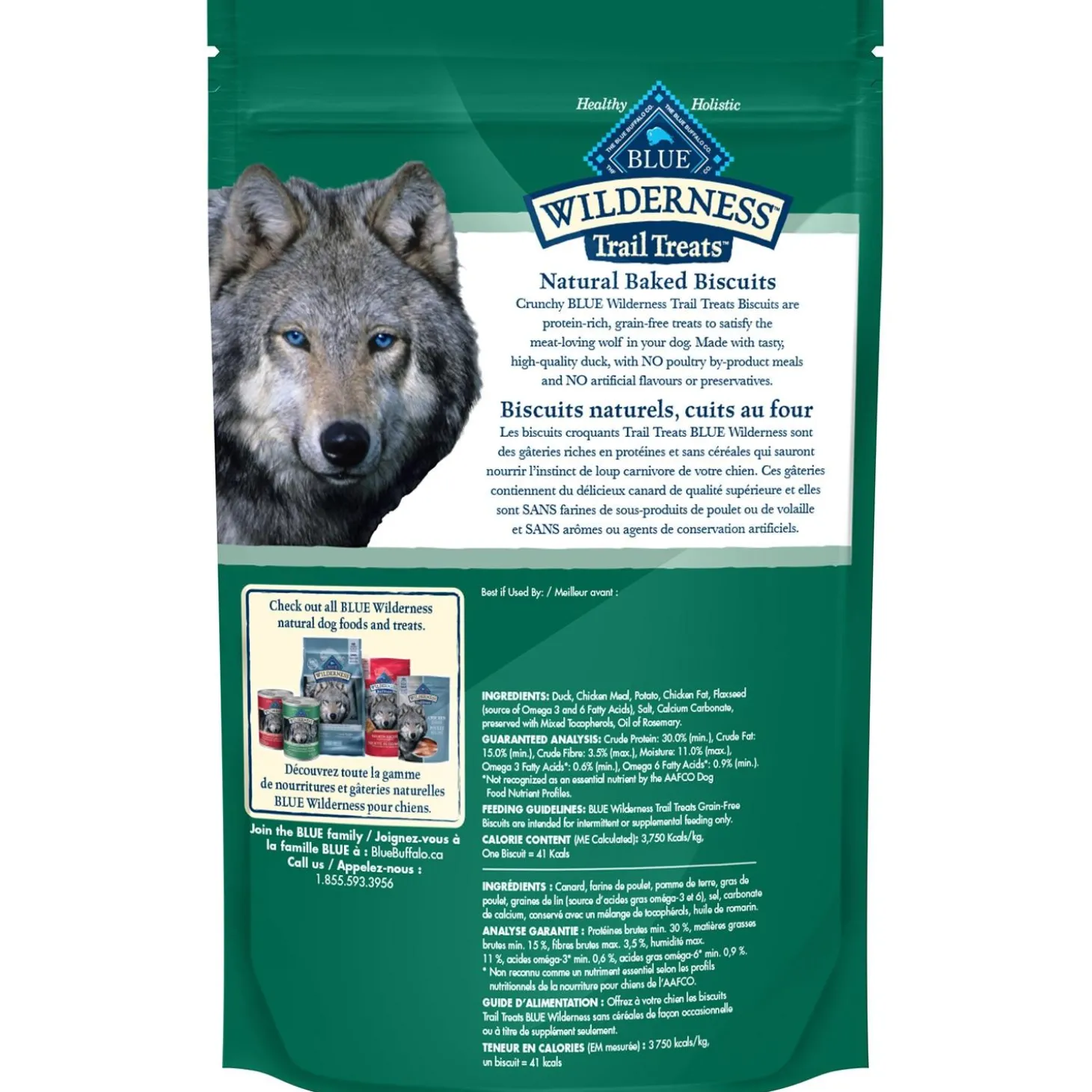 Wilderness Crunchy Trail Treats Duck Recipe Dog Treats