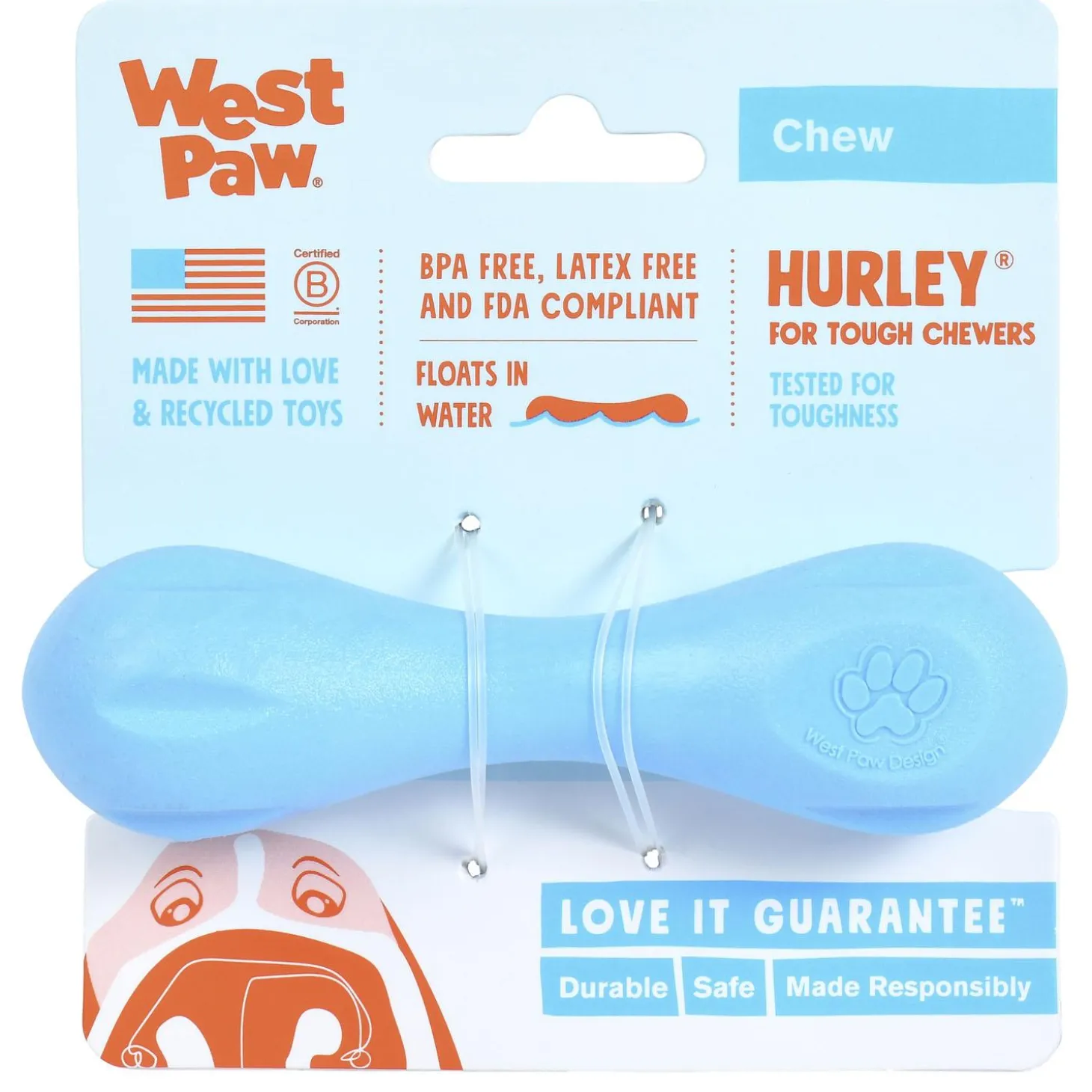 Zogoflex Hurley Chew Assorted Colours Dog Toy