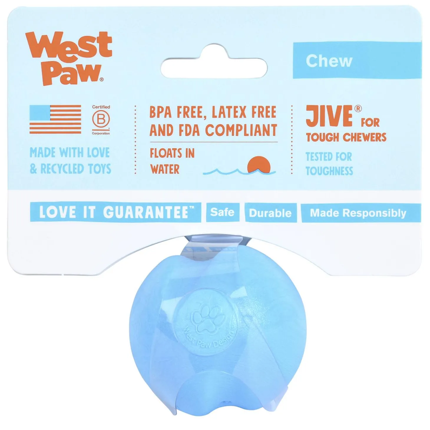 Zogoflex Jive Ball Assorted Colours Dog Toy